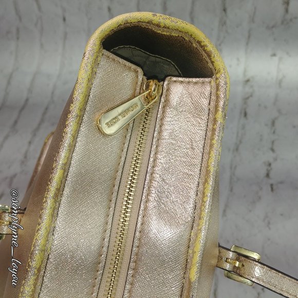 Michael Kors Jet Set Shimmer Copper Tote - Picture 4 of 9